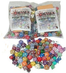 Chessex Pound-O-Dice Loose Assortment of Various Sizes & Shapes